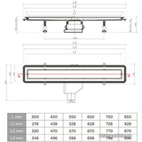 Трап/канал Pestan Premium Line 650 мм