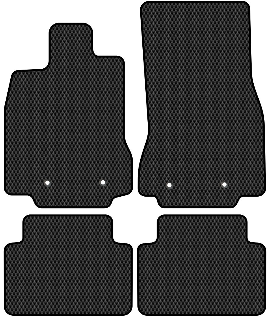 

Комплект ковриков для авто Alicosta Jaguar XF I (седан / Х250, X250) 2007 - 2016 (черный, ромб)