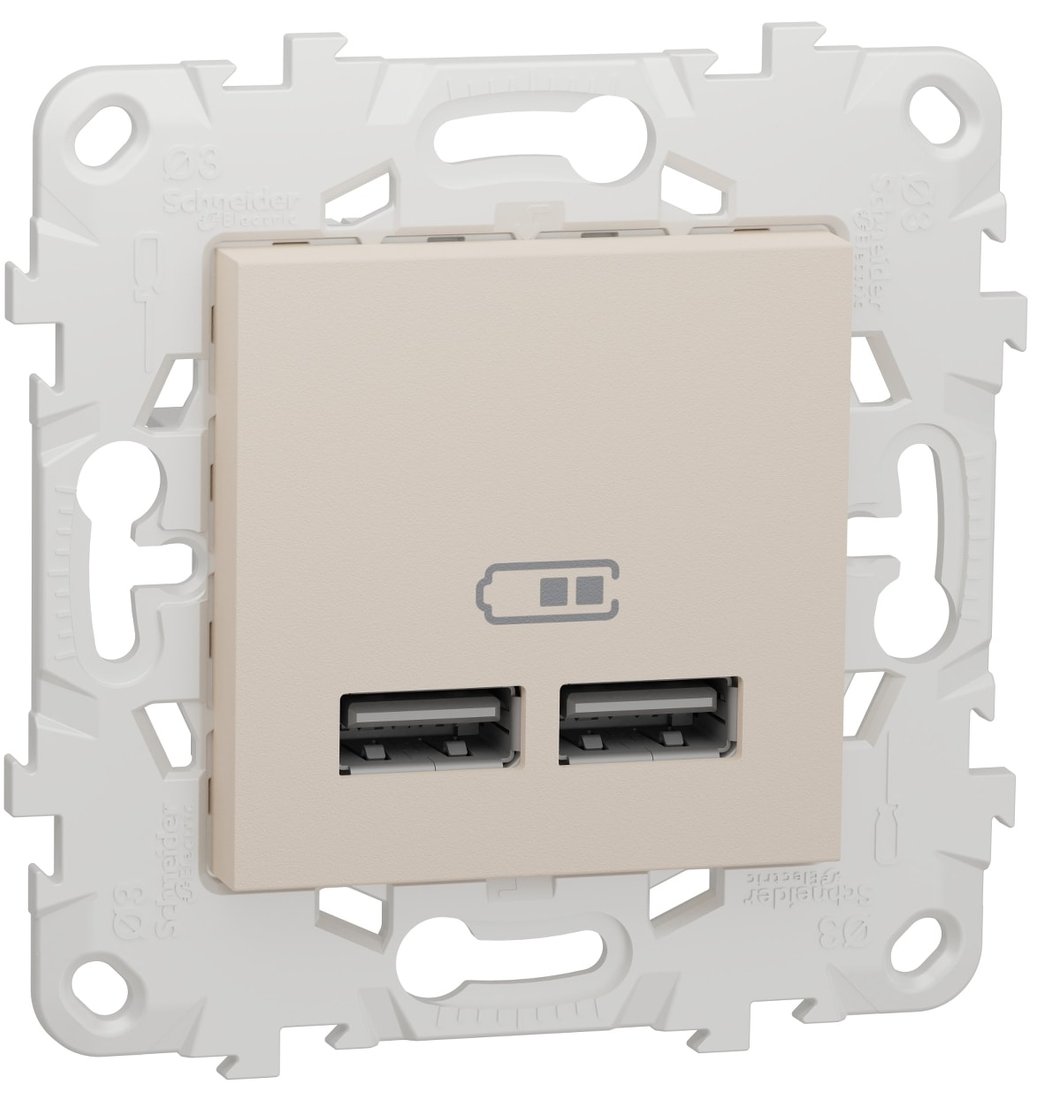 

Розетка USB Schneider Electric NU541844 (Бежевый)