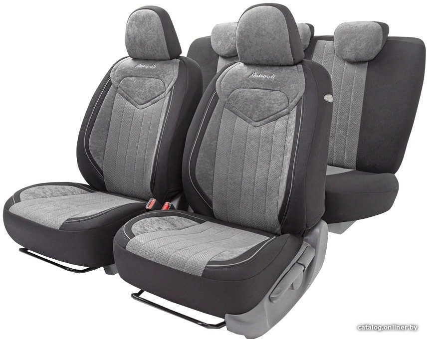 Комплект чехлов для сидений Autoprofi Signature SGN-1505 (черный/темно-серый)