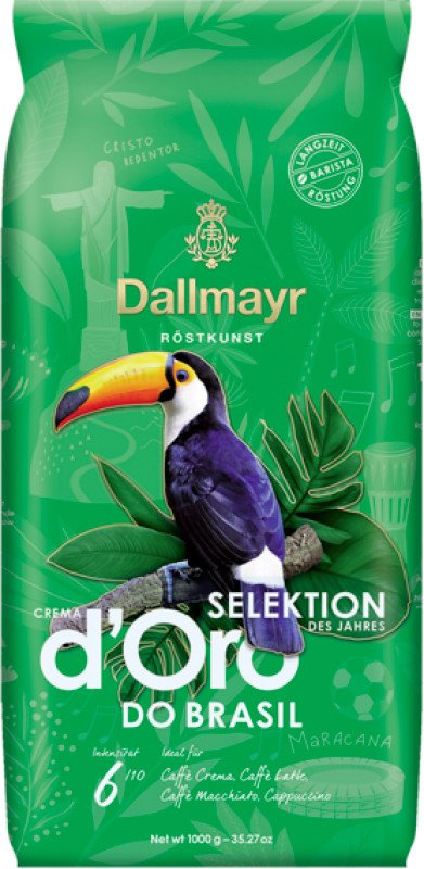 

Кофе Dallmayr Crema d'Oro Selektion Des Jahres do Brazil зерновой 1кг