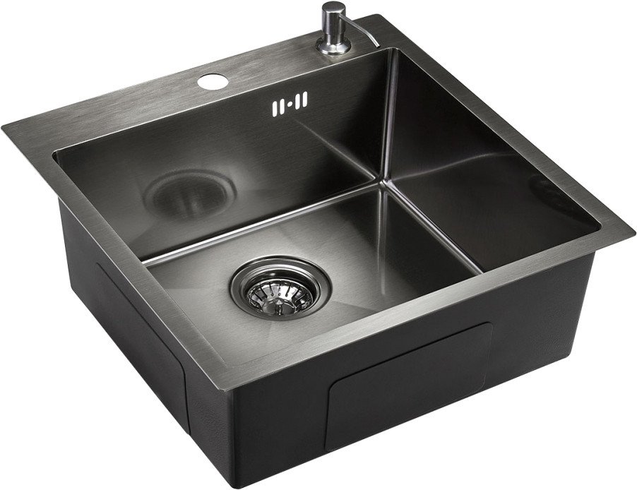 Кухонная мойка Emar EMB-117A PVD Nano Dark