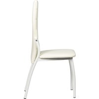 Стул ВВР Прага (белый/белый, экокожа)