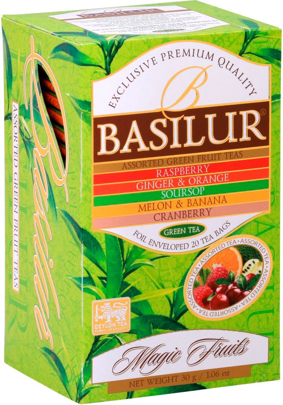 

Зеленый чай Basilur Magic fruits Assorted Green 25 шт