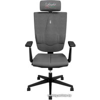 Офисное кресло Kulik System Space (азур, с подголовником, с подлокотником, серый)