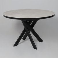 Кухонный стол Мамадома Ronaldo-120 раздвижной 120-160 (onyx premium cer/черный)