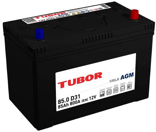 Автомобильный аккумулятор Tubor Asia AGM L+ (85 А·ч)