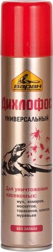 

Спрей от насекомых Варан Дихлофос универсальный без запаха 180 мл (золотой)