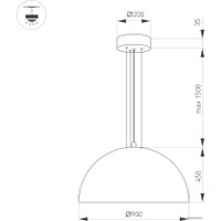 Подвесная люстра Arlight SP-RESTO-HANG-R900-112W 039929