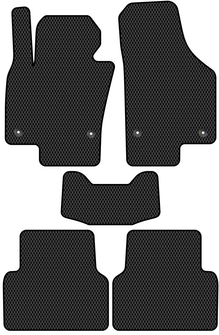 

Комплект ковриков для авто Alicosta Volkswagen Tiguan I (suv / NF) 2006 - 2017 (черный, ромб)