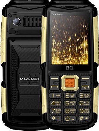 

Телефон BQ BQ-2430 Tank Power (черный/золотистый)