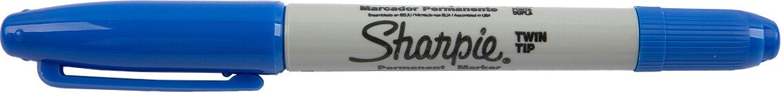 

Маркер перманентный Sharpie Twin tip 1.2 пулевидный S0811120 (cиний)