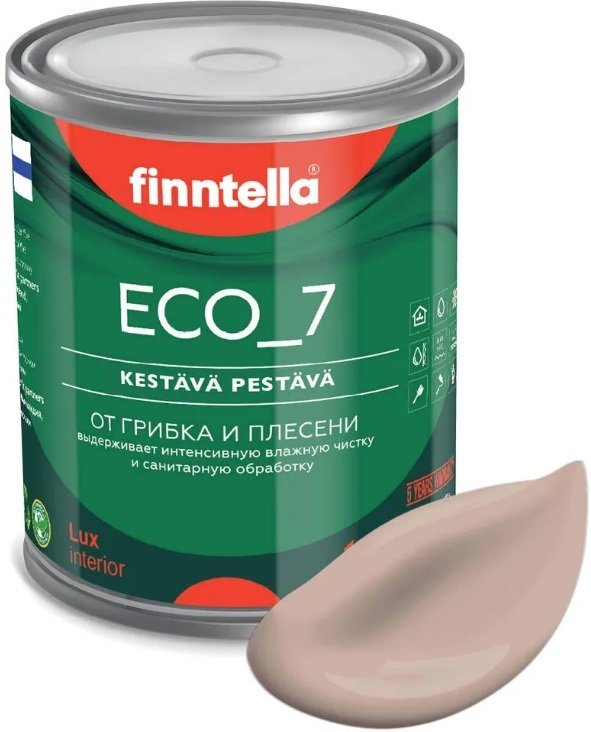 

Краска Finntella Eco 7 Jauhe F-09-2-1-FL102 0.9 л (теплый бежевый)