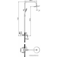 Душевая система  Ekko EM2473-8