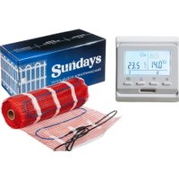 Нагревательный мат Sundays 1050Вт (7м2, с терморегулятором)