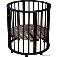 Кроватка-трансформер Мой Малыш Николь (черный) в Гродно