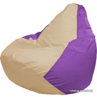 Кресло-мешок Flagman Груша Макси Г2.1-138 (сиреневый/бежевый)