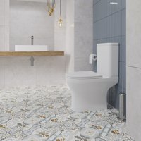 Унитаз напольный Lauter W246 2110246 + гигиенический душ Sano 21LT1292BM (горизонтальный выпуск)