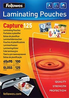 

Пленка для ламинирования Fellowes Glossy Polyester Pouches 95x65 мм, 125 мкм, 100 л