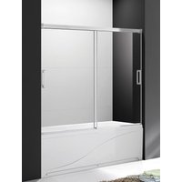 Стеклянная шторка для ванны Cezares Tandem-Soft-VF-2-190/145-C-Cr-IV
