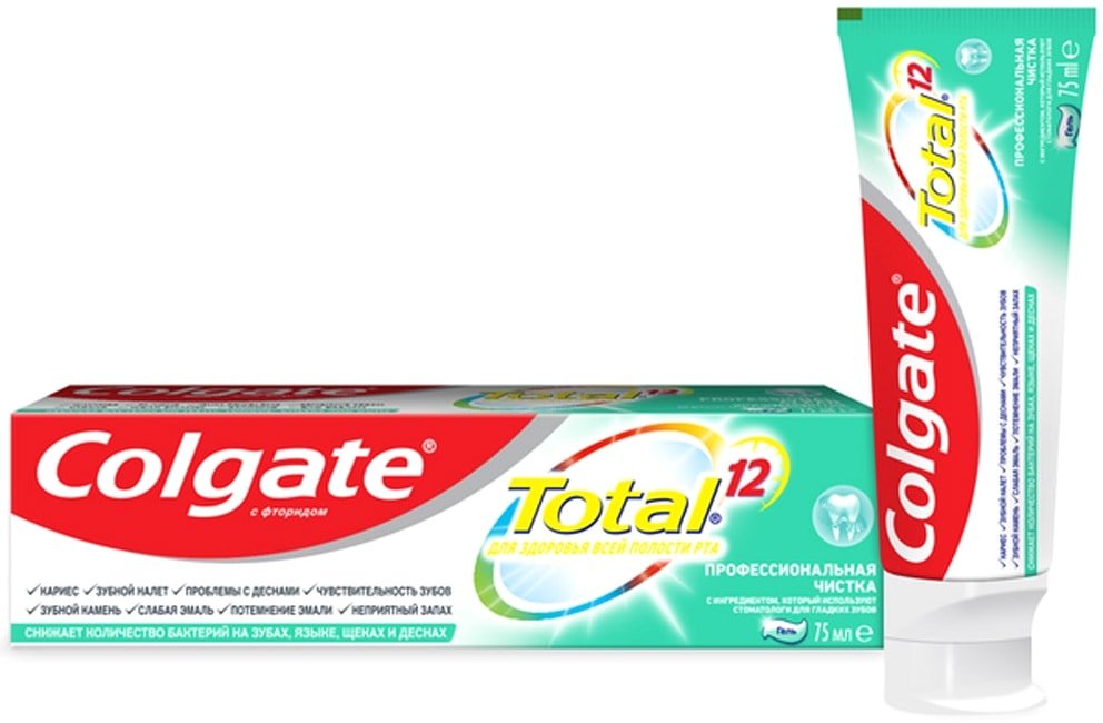 

Зубная паста Colgate Total 12 Профессиональная чистка гель 75 мл