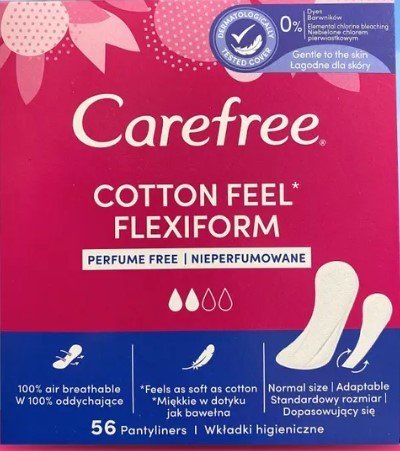 

Прокладки ежедневные Carefree Cotton Feel Flexiform (56 шт)