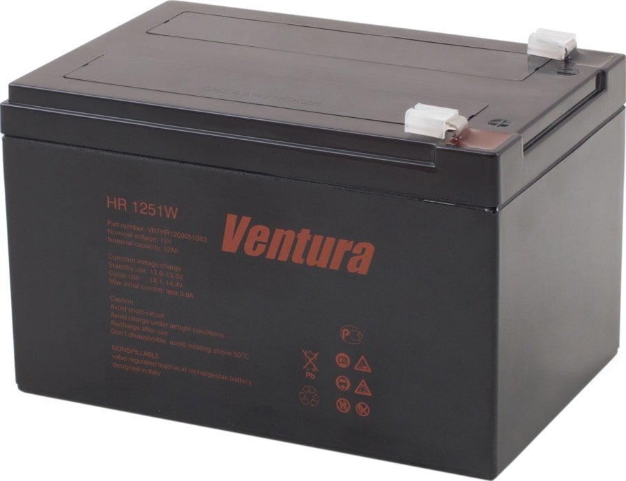 

Аккумулятор для ИБП Ventura HR 1251W (12 В/12 А·ч)
