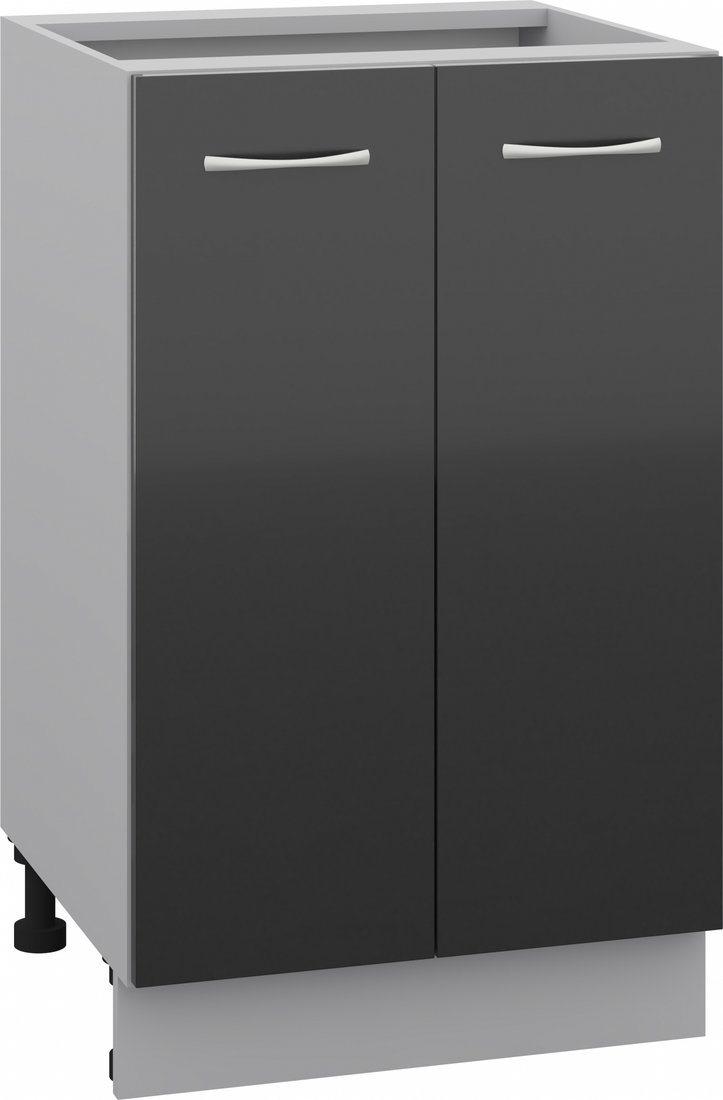 

Шкаф напольный Кортекс-мебель Корнелия Лира НШ50р без столешницы (черный)