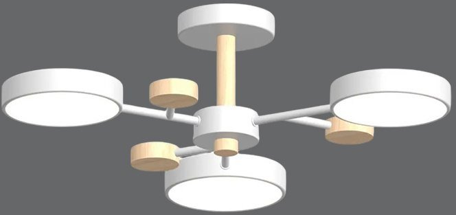 Припотолочная люстра LED4U L3203-620 WH