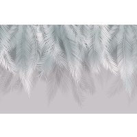 Фотообои Citydecor Пальмовые листья 400х260 бирюза-серый