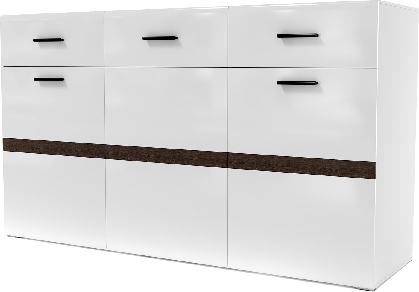 

Комод SV-Мебель Соло ФР-10018181 84226 (белый глянец/венге)