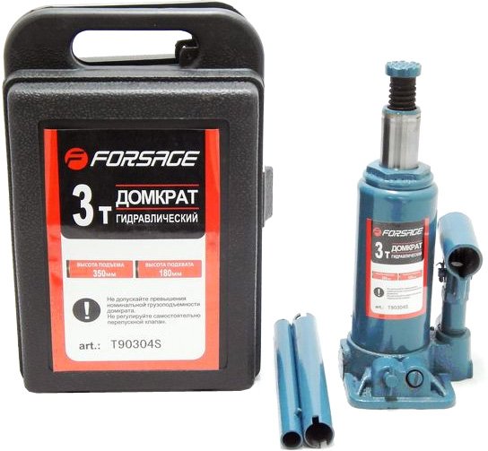 

Бутылочный домкрат FORSAGE T90304S 3т.