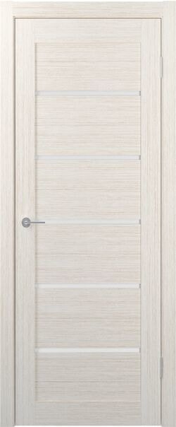 

Межкомнатная дверь Юркас Stark ST1 ДО 60x200 (бьянко, стекло мателюкс матовое)