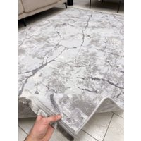 Ковер для жилой комнаты Radjab Carpet Лайла Прямоугольник UK98A (2.4x3.4, Gray)