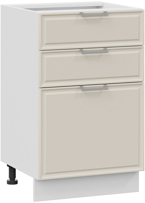 

Шкаф напольный Трия Белладжио 1Н5Я3 (белый/софт панакота)