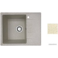 Кухонная мойка БелЭворс Mila L + смеситель W4998-4 (бежевый)