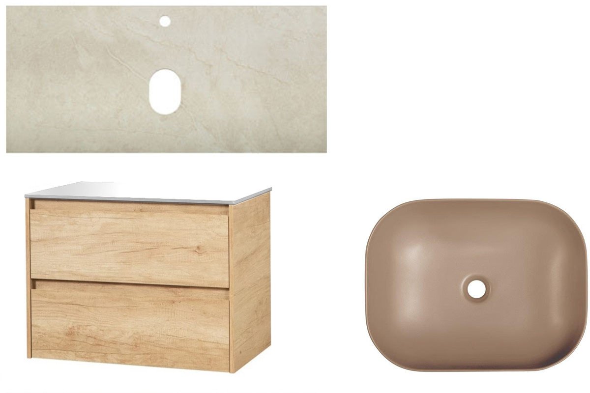 

BelBagno Тумба с умывальником Kraft 100 KRAFT100RNN-KEPMCO-1302H316-SET