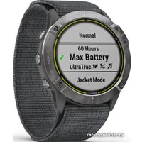 Умные часы Garmin Enduro (серая сталь/серый ремешок UltraFit)