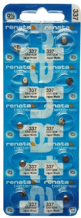 

Батарейка Renata R337 BL-10 SR416SW 10 шт (блистер)