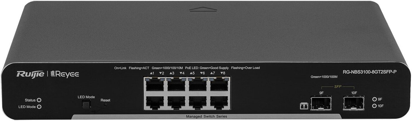 Управляемый коммутатор 2-го уровня Ruijie Networks RG-NBS3100-8GT2SFP