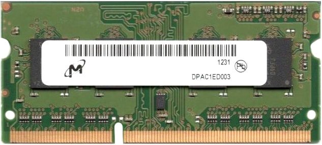 

Оперативная память Micron 4GB DDR4 SODIMM PC4-25600 MTA4ATF51264HZ-3G2J1