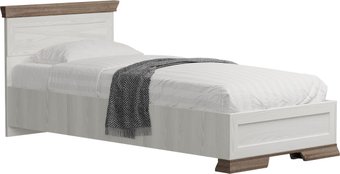 Кровать Black Red White Marselle LOZ90х200 Д (ясень снежный/дуб сонома темный/ясень снежный)