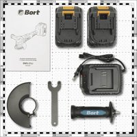 Угловая шлифмашина Bort BWS-21LI (с 2-мя АКБ, кейс)