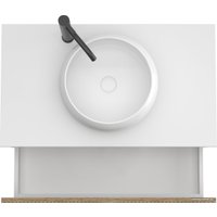  ЗОВ Тумба под умывальник Кито-2 100 2K100LW0MRMC (белый/тростник)