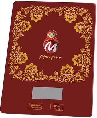 Кухонные весы Матрена MA-037 (красный)