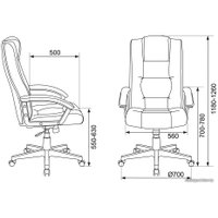 Офисное кресло Бюрократ T-9906N (черный)