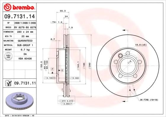 

Brembo 09713114