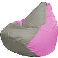 Кресло-мешок Flagman Груша Мега XXXL Г3.1-333 (серый/розовый)