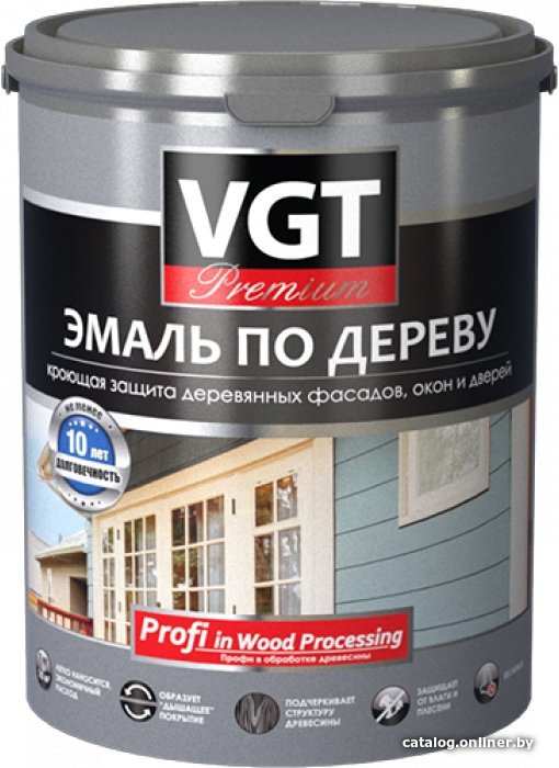 Эмаль VGT ВД-АК-1179 по дереву Профи (фисташковый, 1 кг)
