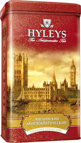 Черный чай Hyleys Английский аристократический черный 100 г (металлическая банка)